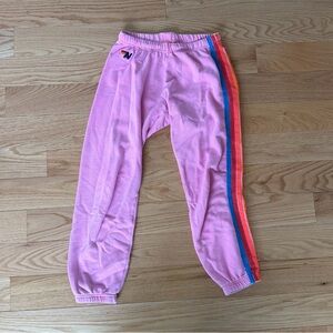Pink Aviator Nation Sweatpants